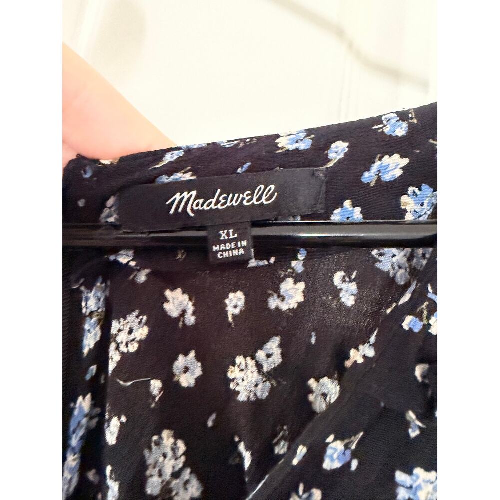 Madewell Ruffle-Sleeve Tie-Waist Jumpsuit - Baby's Breath, XL - Picture 7 of 13